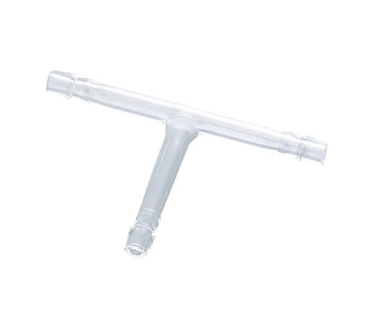 AS ONE 1-4351-02 0430-02-10 Glass Joint T Joint (With Rubber Clamp)